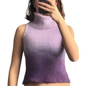 Vintage Angora Blend Purple Fade Women's Tube Top
